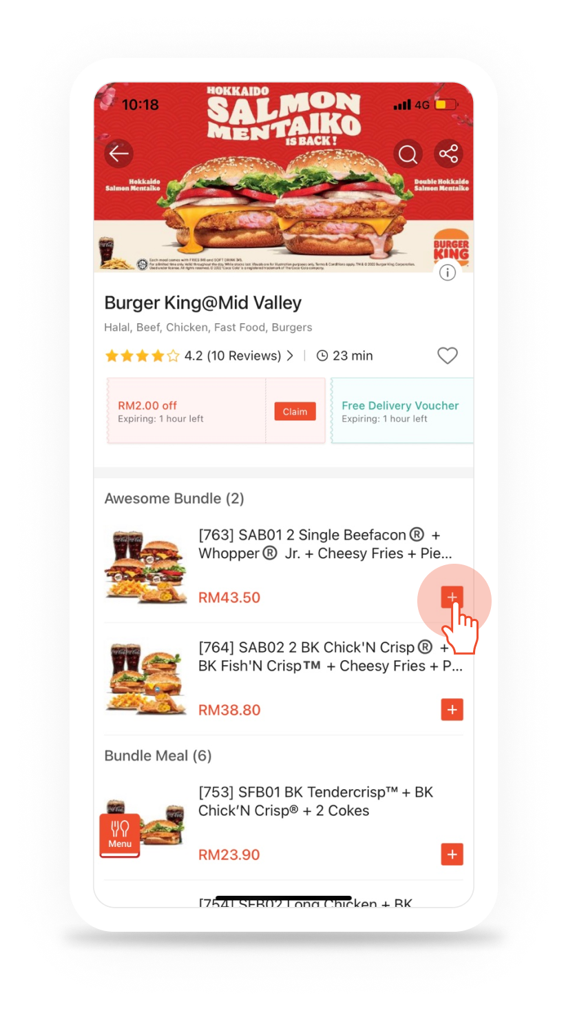 ShopeeFood Order Page