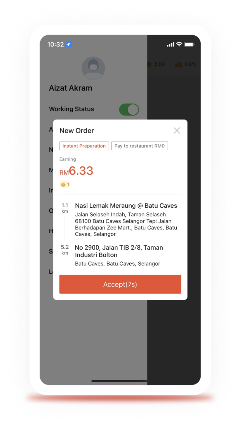 ShopeeFood Driver App