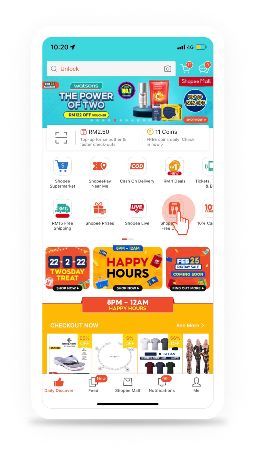 ShopeeFood Order Page