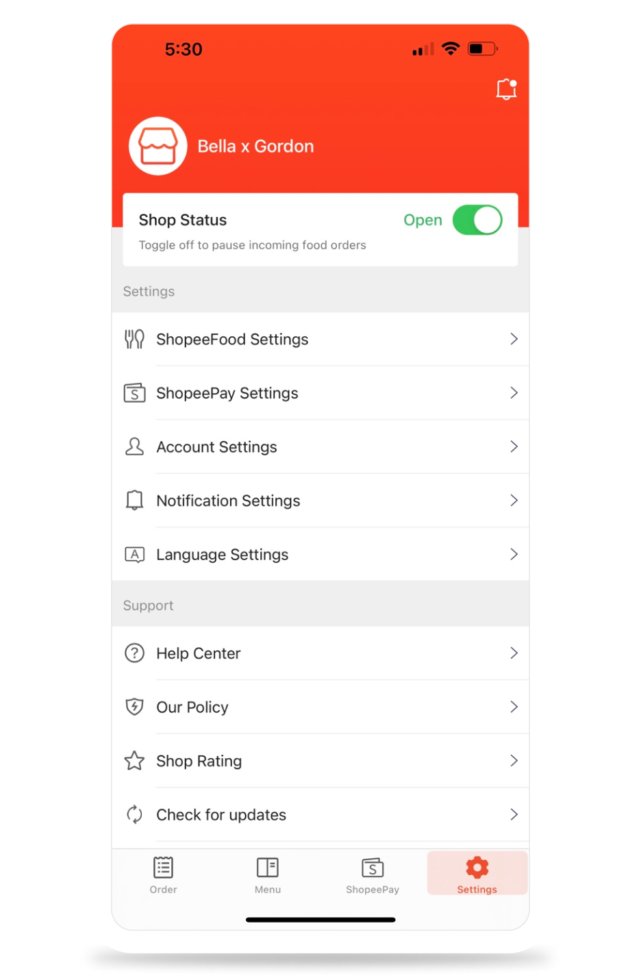 ShopeePartner Function Page