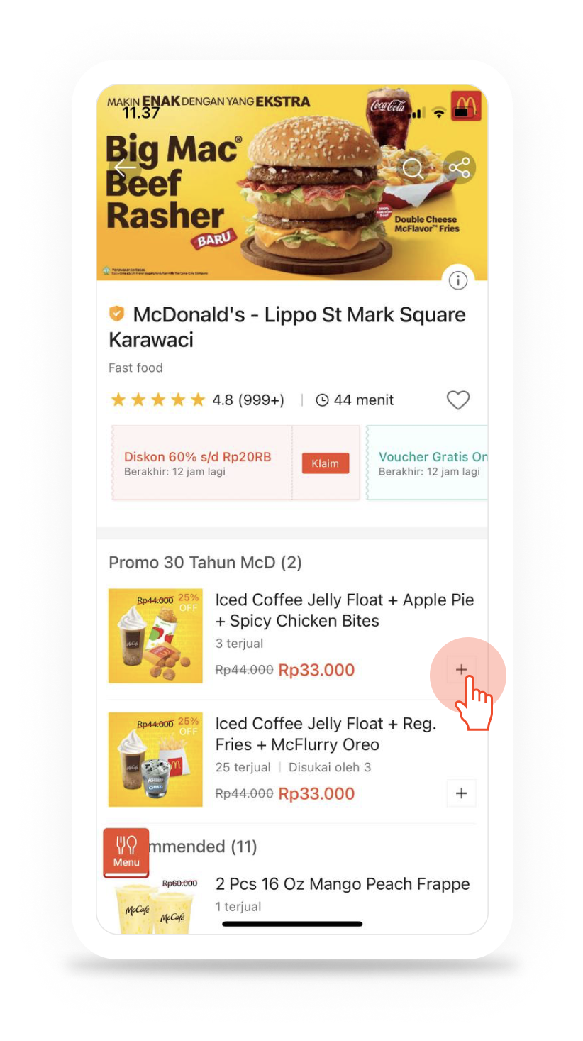 ShopeeFood Order Page